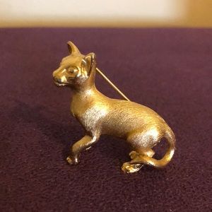 Crown Trifari 1950’s cat brooch 🐈‍⬛